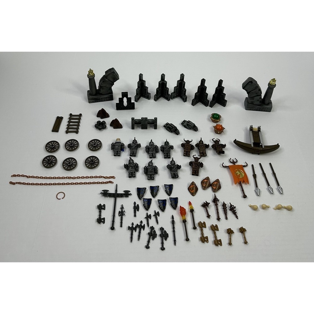 Mega Bloks Dragons Krystal Wars Figures Weapons Shields Accessories Mixed Lot